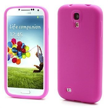 Samsung Galaxy S4 I9500 Silikoni Kotelo Kuuma Pinkki