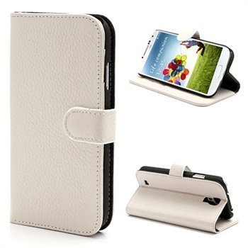 Samsung Galaxy S4 I9500 Wallet Nahkakotelo Beige