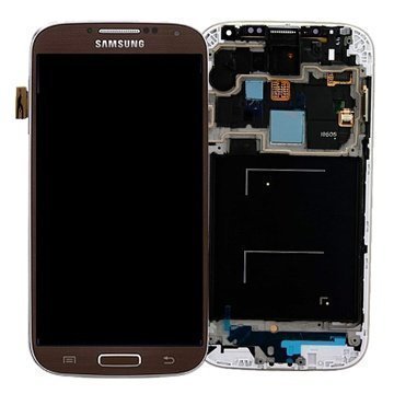 Samsung Galaxy S4 I9505 Etukansi & LCD-Näyttö Ruskea