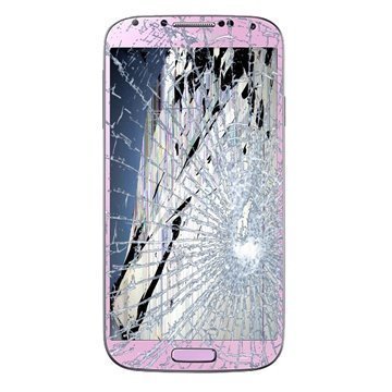 Samsung Galaxy S4 I9505 LCD-näytön ja Kosketusnäytön Korjaus Pinkki