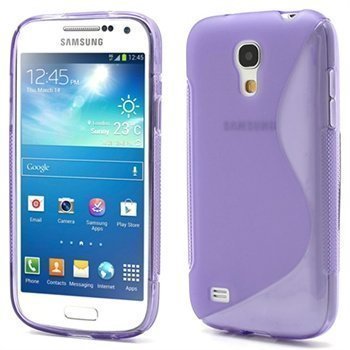 Samsung Galaxy S4 Mini I9190 I9192 S-Curve TPU-Kotelo Violetti