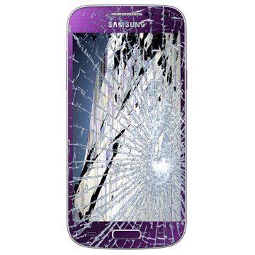 Samsung Galaxy S4 mini I9190 I9195 LCD-näytön ja Kosketusnäytön Korjaus Violetti