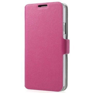 Samsung Galaxy S5 Doormoon Wallet Nahkakotelo Kuuma Pinkki