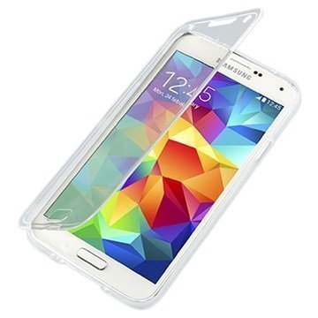 Samsung Galaxy S5 Galaxy S5 Neo Flip TPU-Kotelo Matte Läpinäkyvä