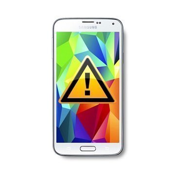 Samsung Galaxy S5 Kamerakannen Korjaus Hopeinen