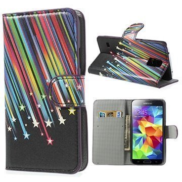 Samsung Galaxy S5 Wallet Nahkakotelo Meteor