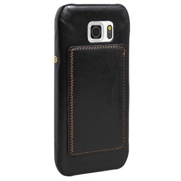 Samsung Galaxy S6 Active Retro Seisontatuki Kovakotelo Musta