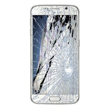 Samsung Galaxy S6 LCD-näytön ja Kosketusnäytön Korjaus Valkoinen