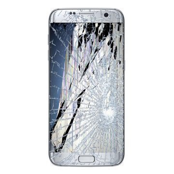 Samsung Galaxy S7 Edge LCD-näytön ja Kosketusnäytön Korjaus (GH97-18533B) Hopea