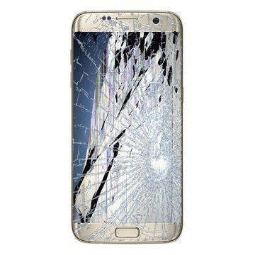 Samsung Galaxy S7 Edge LCD-näytön ja Kosketusnäytön Korjaus (GH97-18533C) Kulta