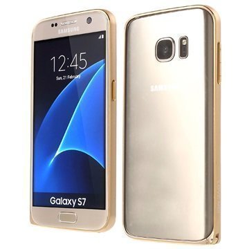 Samsung Galaxy S7 Love Mei Alumiininen Suojakehys Kulta