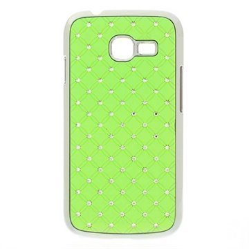 Samsung Galaxy Star Pro S7260 Bling Diamond Cover Green