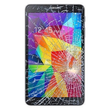 Samsung Galaxy Tab 4 8.0 Näytön Lasin ja Kosketusnäytön Korjaus Musta