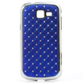 Samsung Galaxy Trend 2 Duos S7572 Bling Diamond Kotelo Tummansininen