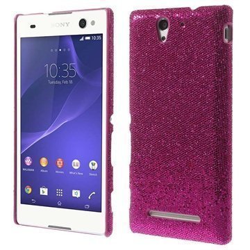 Sony Xperia C3 Xperia C3 Dual Glitter Kovakuori Kuuma Pinkki