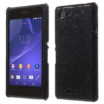 Sony Xperia E3 Xperia E3 Dual Kova Suojakuori Glitteri Musta