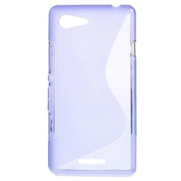 Sony Xperia E3 Xperia E3 Dual S-Curve TPU-Kotelo Violetti