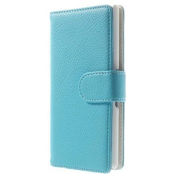 Sony Xperia E3 Xperia E3 Dual Wallet Nahkakotelo Sininen