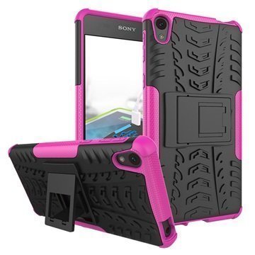 Sony Xperia E5 Anti-Slip Hybrid Case Hot Pink