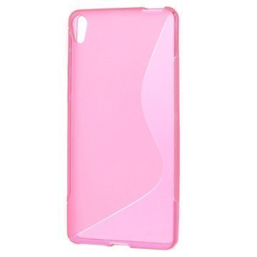 Sony Xperia E5 S-Curve TPU suojakuori Pinkki