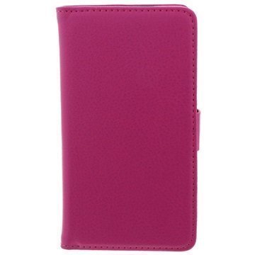 Sony Xperia L Wallet Nahkakotelo Kuuma Pinkki