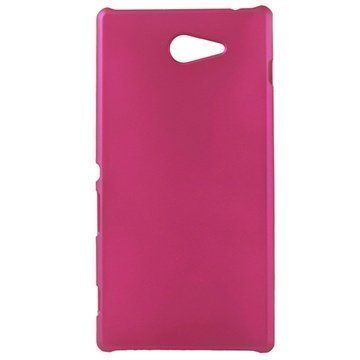 Sony Xperia M2 Xperia M2 Dual Kumipintainen Napsautuskotelo Kuuma Pinkki