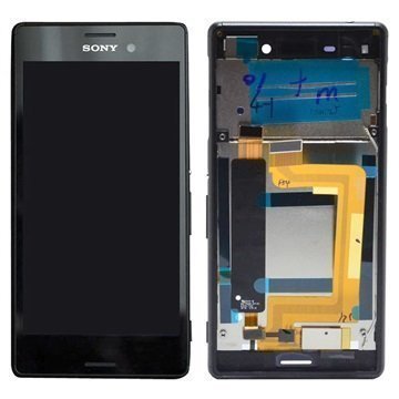 Sony Xperia M4 Aqua Dual Etukuori & LCD Näyttö Musta