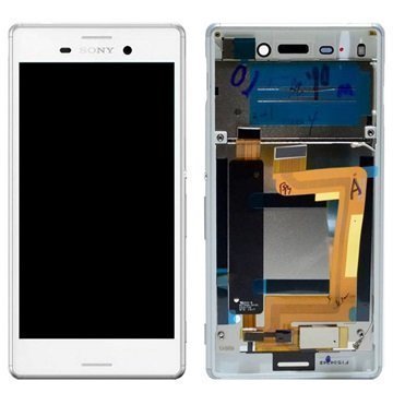 Sony Xperia M4 Aqua Dual Etukuori & LCD Näyttö Valkoinen