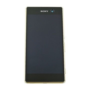 Sony Xperia M5 Xperia M5 Dual Etukuori & LCD Näyttö Kulta