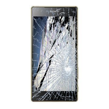 Sony Xperia Z5 Premium LCD-näytön ja Kosketusnäytön Korjaus Kulta