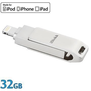 iDiskk 32Gt Lightning / USB 2.0 Muistitikku iPhone iPad iPod