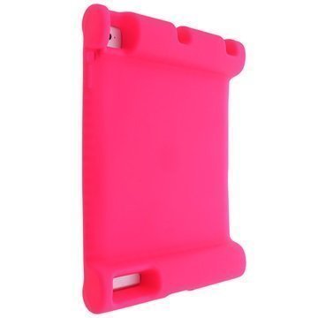 iPad 2 iPad 3 iPad 4 Easy Hold Silikoni Kotelo Kuuma Pinkki