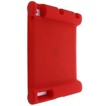 iPad 2 iPad 3 iPad 4 Easy Hold Silikoni Kotelo Punainen