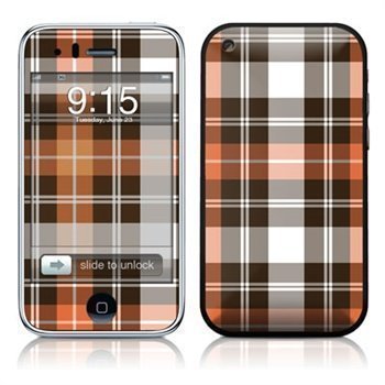 iPhone 3G 3GS Plaid Skin Copper