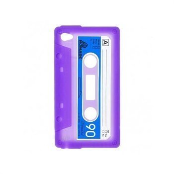 iPhone 4 / 4S Casette Silicone Case Purple