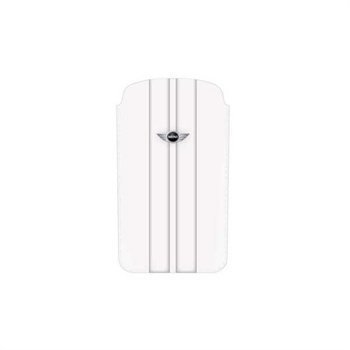 iPhone 4 / 4S Mini Cooper Leather Case White Stripes