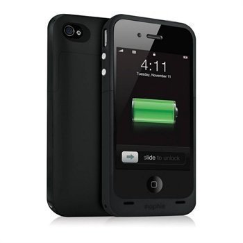 iPhone 4 / 4S Mophie Juice Pack Plus Akkukotelo Musta