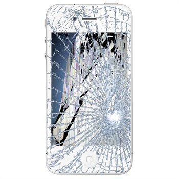 iPhone 4 LCD-näytön ja Kosketusnäytön Korjaus Valkoinen