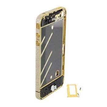 iPhone 4 Middle Housing Set Diamond Gold