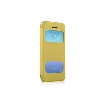 iPhone 5 / 5S / SE / 5C HyperGear ID Flip Case With Clear Back Yellow