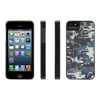 iPhone 5 / 5S / SE Griffin Pixelcrash QRCamo Kotelo Sininen / Harmaa