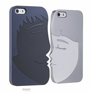 iPhone 5 / 5S / SE Ozaki O!Coat Lover Snap-on Cover Forever Black / Grey