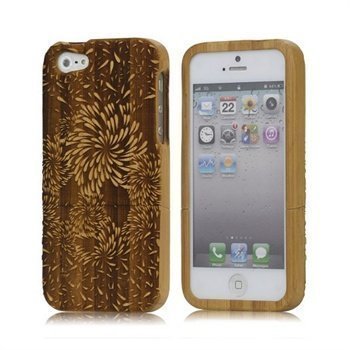 iPhone 5 / 5S / SE Wooden Snap-On Cover Bamboo Fireworks