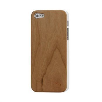 iPhone 5 / 5S / SE Wooden Snap-On Cover Real Cherry