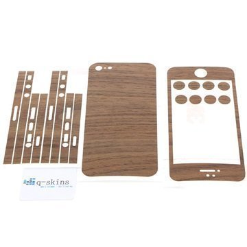 iPhone 5 Q-Skins Walnut Wood Suojakalvo