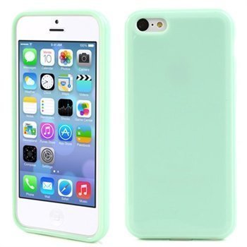 iPhone 5C Candy TPU Kotelo Cyan