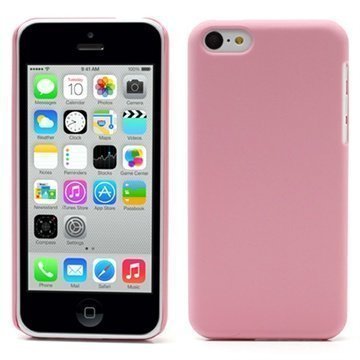 iPhone 5C Kumipintainen Napsautuskotelo Pinkki