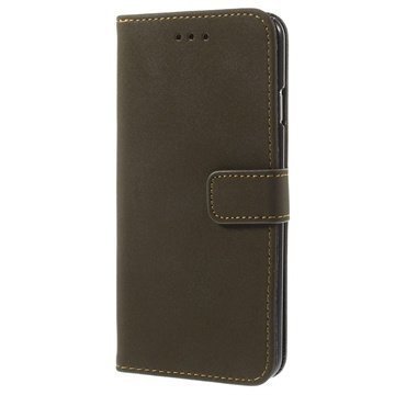 iPhone 6 / 6S Retro Wallet Nahkakotelo Harmaa