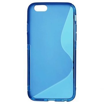 iPhone 6 / 6S S-Curve TPU-Kotelo Sininen