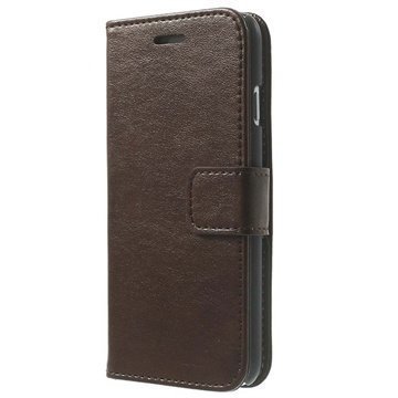 iPhone 6 / 6S Wallet Nahkakotelo Ruskea